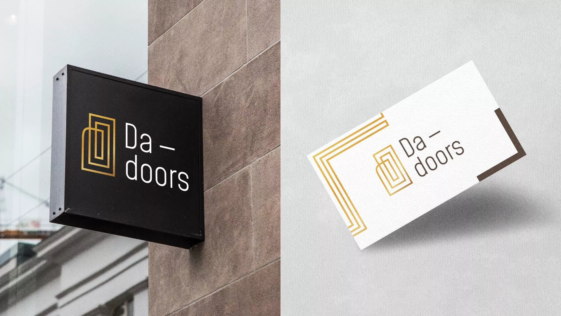 Разработка логотипа для компании «DA-DOORS» в Ардоне